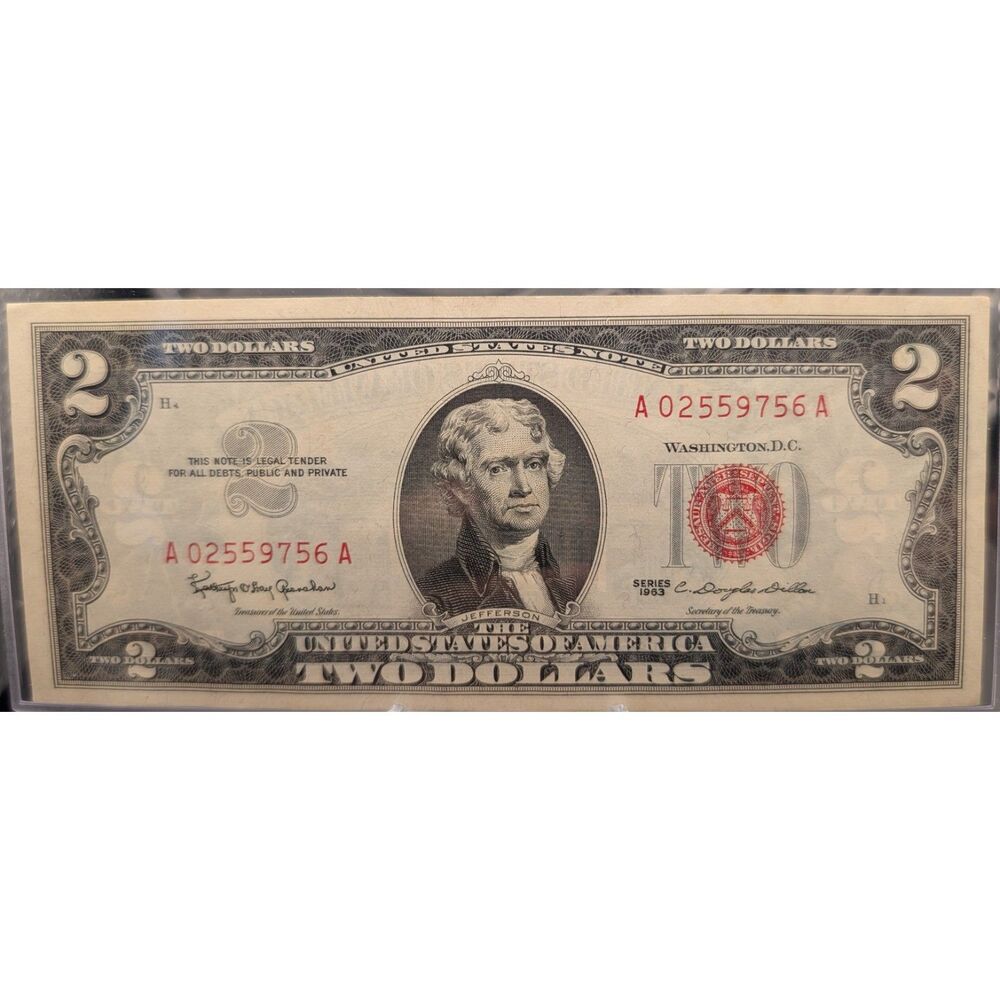 1963 $2 Red Seal United States Note • Super Crisp • Clean Paper